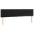 Produktbild 4 för Sänggavel LED svart 160x5x78/88 cm sammet
