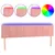 Produktbild 2 för Sänggavel LED rosa 160x5x78/88 cm sammet