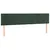Produktbild 4 för Sänggavel LED mörkgrön 180x5x78/88 cm sammet