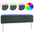 Produktbild 2 för Sänggavel LED mörkgrön 200x5x78/88 cm sammet