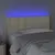 Produktbild 3 för Sänggavel LED gräddvit 80x5x78/88 cm konstläder