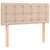Produktbild 4 för Sänggavel LED cappuccino 80x5x78/88 cm konstläder
