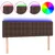 Produktbild 2 för Sänggavel LED brun 144x5x78/88 cm konstläder