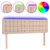 Produktbild 2 för Sänggavel LED cappuccino 144x5x78/88 cm konstläder