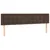 Produktbild 4 för Sänggavel LED brun 160x5x78/88 cm konstläder