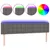 Produktbild 2 för Sänggavel LED grå 160x5x78/88 cm konstläder