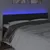 Produktbild 3 för Sänggavel LED svart 180x5x78/88 cm konstläder