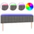 Produktbild 2 för Sänggavel LED grå 180x5x78/88 cm konstläder