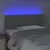 Produktbild 3 för Sänggavel LED ljusgrå 80x5x78/88 cm tyg