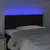 Produktbild 3 för Sänggavel LED svart 80x5x78/88 cm tyg