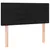 Produktbild 4 för Sänggavel LED svart 80x5x78/88 cm tyg