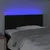 Produktbild 3 för Sänggavel LED svart 90x5x78/88 cm tyg