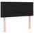 Produktbild 4 för Sänggavel LED svart 100 x 5 x 78/88 cm tyg
