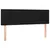 Produktbild 4 för Sänggavel LED svart 144x5x78/88 cm tyg