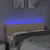 Produktbild 3 för Sänggavel LED gräddvit 144x5x78/88 cm tyg