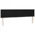 Produktbild 4 för Sänggavel LED svart 160x5x78/88 cm tyg