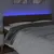 Produktbild 3 för Sänggavel LED mörkbrun 160x5x78/88 cm tyg