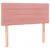Produktbild 4 för Sänggavel LED rosa 80x5x78/88 cm sammet