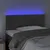 Produktbild 3 för Sänggavel LED mörkgrå 90x5x78/88 cm sammet
