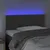 Produktbild 3 för Sänggavel LED mörkgrå 100x5x78/88 cm sammet