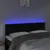 Produktbild 3 för Sänggavel LED svart 144x5x78/88 cm sammet