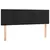 Produktbild 4 för Sänggavel LED svart 144x5x78/88 cm sammet