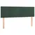 Produktbild 4 för Sänggavel LED mörkgrön 144x5x78/88 cm sammet