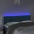 Produktbild 3 för Sänggavel LED mörkblå 144x5x78/88 cm sammet
