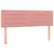 Produktbild 4 för Sänggavel LED rosa 144x5x78/88 cm sammet
