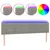 Produktbild 2 för Sänggavel LED ljusgrå 160x5x78/88 cm sammet
