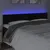 Produktbild 3 för Sänggavel LED svart 160x5x78/88 cm sammet