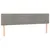 Produktbild 4 för Sänggavel LED ljusgrå 180x5x78/88 cm sammet