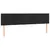 Produktbild 4 för Sänggavel LED svart 200x5x78/88 cm sammet