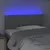 Produktbild 3 för Sänggavel LED ljusgrå 80x5x78/88 cm tyg