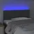 Produktbild 3 för Sänggavel LED mörkgrå 80x5x78/88 cm tyg