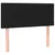 Produktbild 4 för Sänggavel LED svart 80x5x78/88 cm tyg
