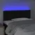 Produktbild 3 för Sänggavel LED svart 90x5x78/88 cm tyg