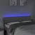 Produktbild 3 för Sänggavel LED ljusgrå 144x5x78/88 cm tyg