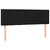 Produktbild 4 för Sänggavel LED svart 144x5x78/88 cm tyg