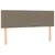 Produktbild 4 för Sänggavel LED taupe 144x5x78/88 cm tyg