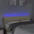 Produktbild 3 för Sänggavel LED gräddvit 144x5x78/88 cm tyg