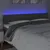Produktbild 3 för Sänggavel LED mörkgrå 200x5x78/88 cm tyg