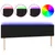Produktbild 2 för Sänggavel LED svart 200x5x78/88 cm tyg