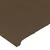 Produktbild 5 för Sänggavel LED mörkbrun 200x5x78/88 cm tyg