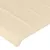 Produktbild 5 för Sänggavel LED gräddvit 200x5x78/88 cm tyg