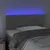 Produktbild 3 för Sänggavel LED ljusgrå 80x5x78/88 cm sammet