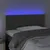 Produktbild 3 för Sänggavel LED mörkgrå 90x5x78/88 cm sammet