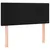 Produktbild 4 för Sänggavel LED svart 90x5x78/88 cm sammet