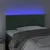 Produktbild 3 för Sänggavel LED mörkgrön 90x5x78/88 cm sammet