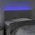 Produktbild 3 för Sänggavel LED ljusgrå 100x5x78/88 cm sammet